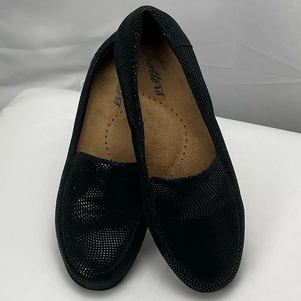 Trotters Black Jenn Mini Dots Loafers Women’s 5.5 #0226‎